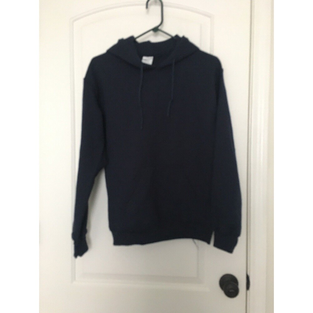 Gildan Boys Athletic Sweatshirt Hoodie Size Small Blue